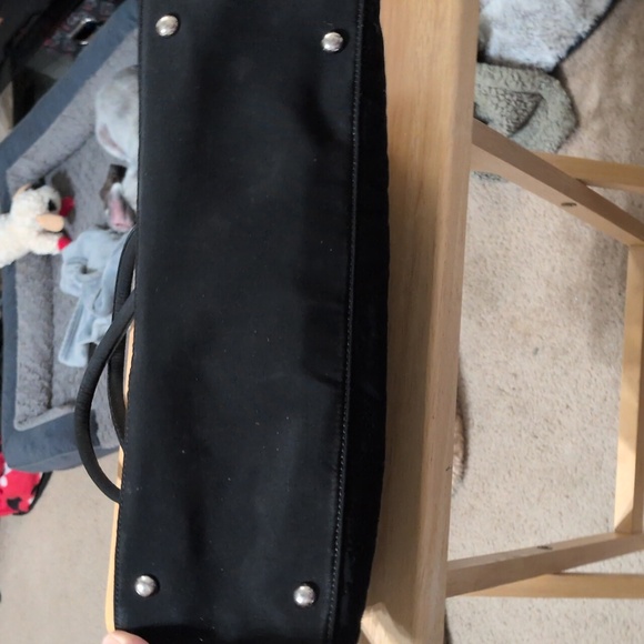 Solid Black Vera Bradley Bag With Two Front Pockets - Picture 10 of 10